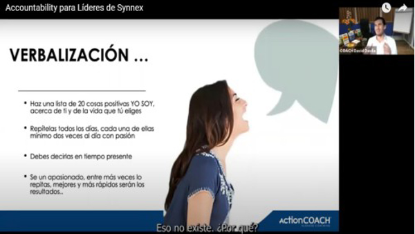 En ActionCOACH Iberoamérica te enseñamos a idealizar, visualizar, verbalizar y materializar el éxito de tu negocio