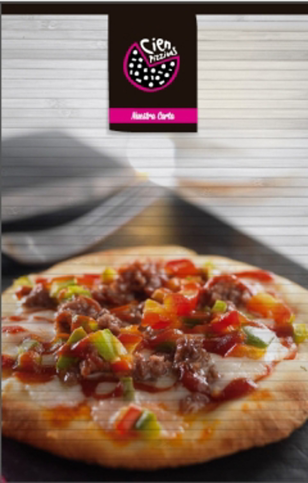 Cien Pizzitas presenta una nueva carta más atractiva y práctica para el cliente