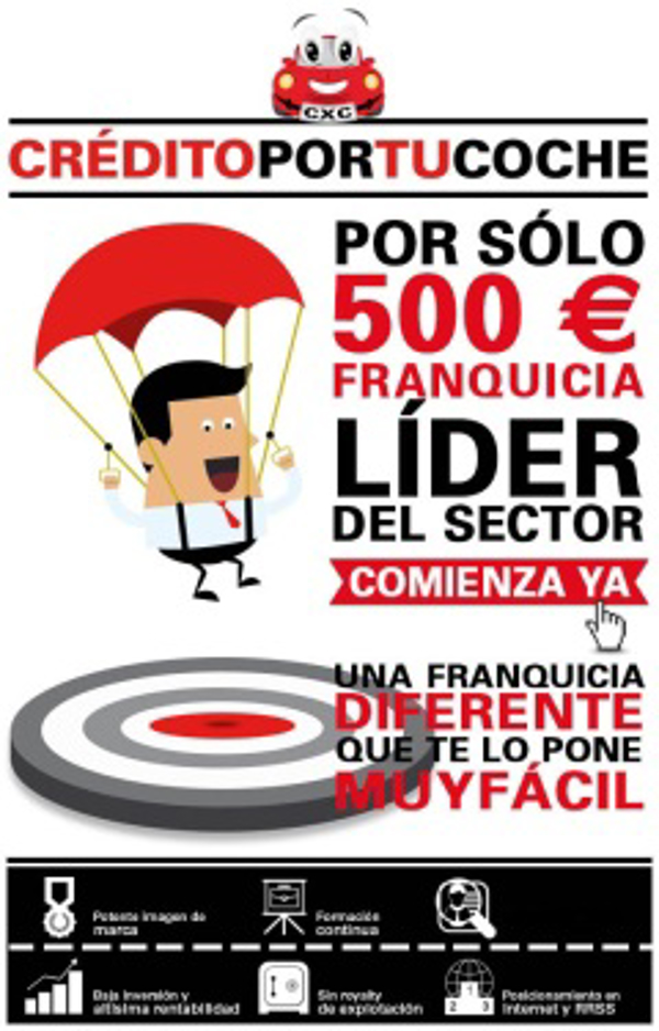 Hazte empresario por tan solo 500€ rentabilidad asegurada