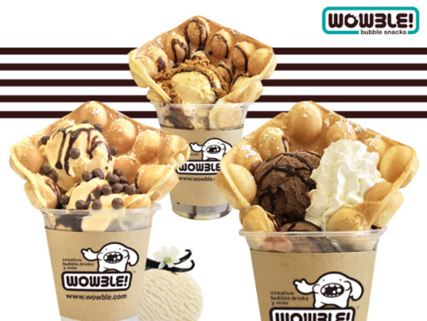Los deliciosos bubble waffles llegan a Wowble!
