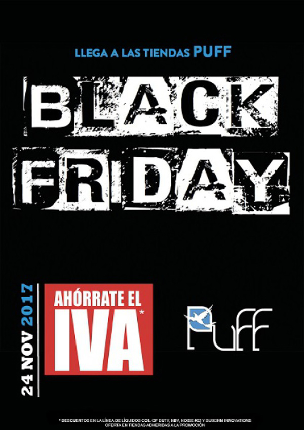 Las tiendas PUFF se unen al BLACK FRIDAY