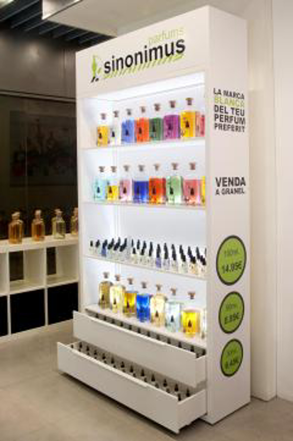 Expositor de perfumería de gran calidad