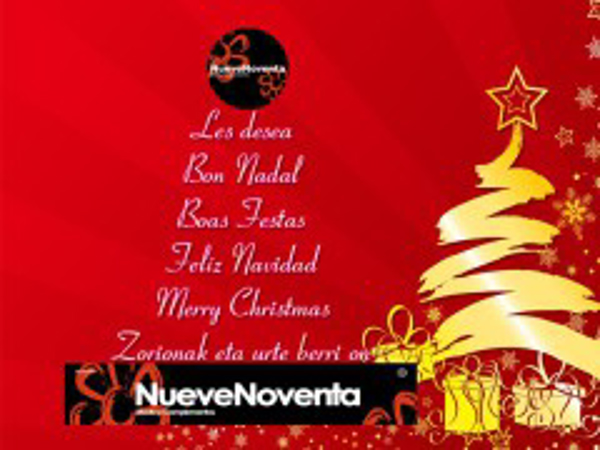 NueveNoventa le desea Feliz Navidad y Própero Año Nuevo