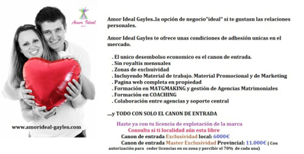 AMOR IDEAL GAYLES AMPLIA SU RED DE FRANQUICIAS Y SELECCIONA FRANQUICIADOS