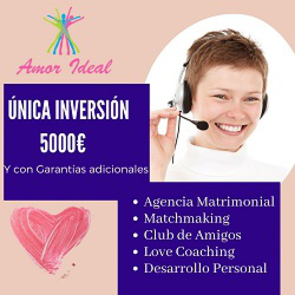 AMOR IDEAL OFRECE GARANTÍA DE RETORNO DEL 50% DEL CANON. ¡APROVECHA Y ARRANCA TU NEGOCIO DE RELACIONES PERSONALES SIN RIESGO)