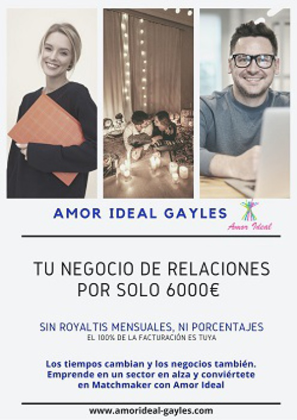 AMOR IDEAL TE OFRECE UN NEGOCIO EN UN SECTOR CON PERSPECTIVAS DE FUTURO.