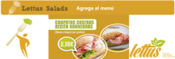 Lettus Salads,  ahora con chapatas caseras recién horneadas en el menú