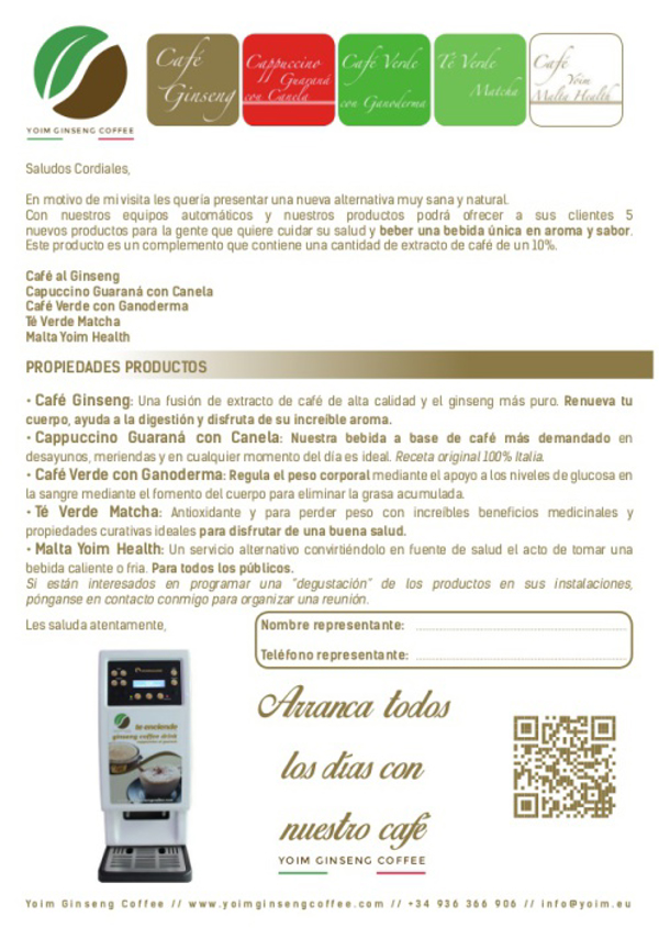 Hazte distribuidor de zona www.yoimginsengcoffee.com