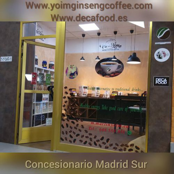 Tienda Concesionario Madrid Sur de franquicia YoimGinsengCoffee.com show room