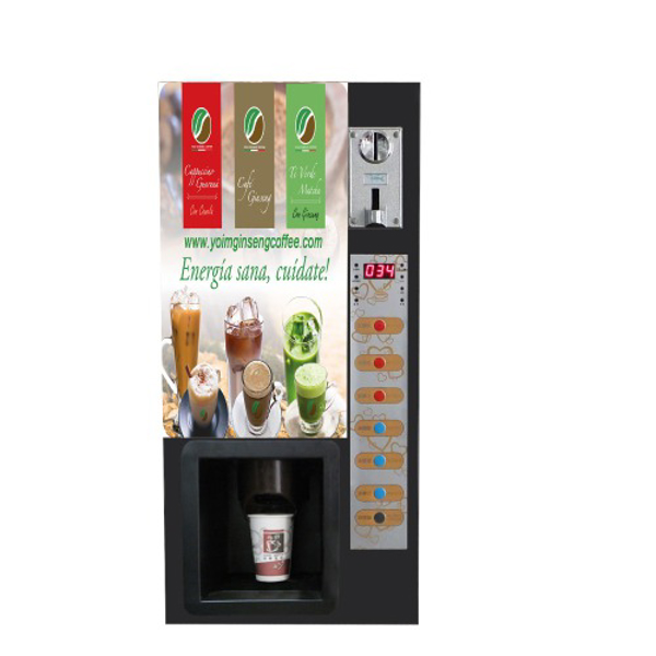 Hagase Operador de Vending Cafe o te Ganoderma, ginseng.