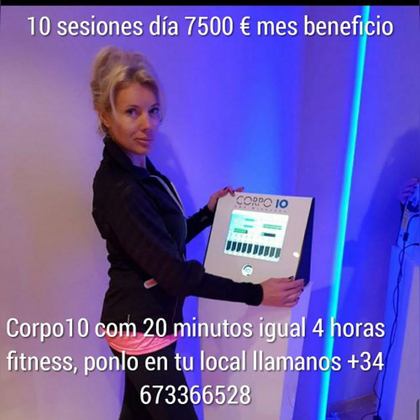 Hazte distribuidor comercial zona exclusiva Corpo10 a fitness, estetica, rehabilitacion, pilates, nutricion, etc