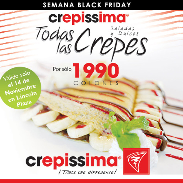Sorpresa Crepissima Semana (Black Friday)