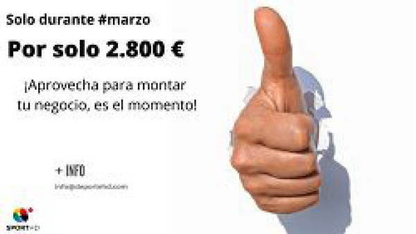 Por solo 2.800 € de canon de entrada - con franquicia SportHD