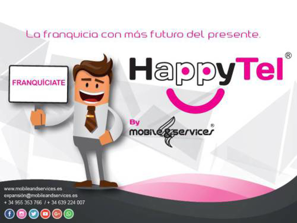HappyTel es mucho más que una franquicia de telefonía. Descubre nuestro servicio de digitalización empresas con diseño web y app móvil lowcost.