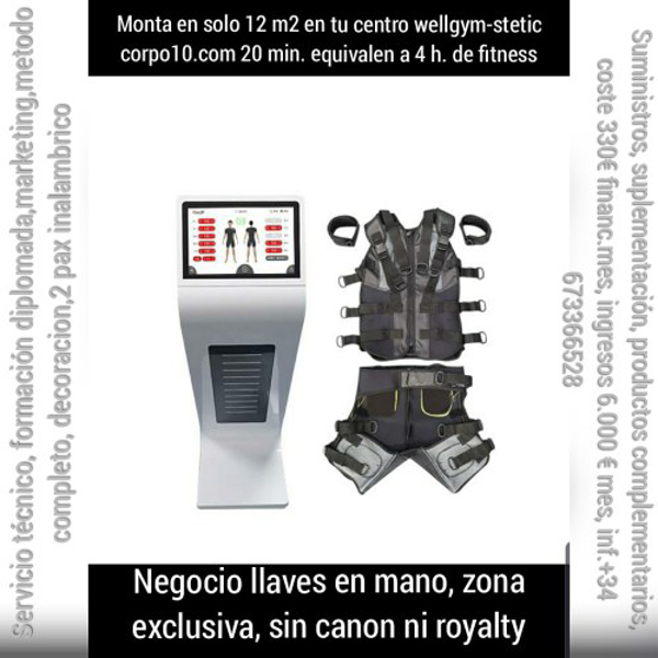 Corpo10.com consigue en 20 minutos lo que en 4 horas de fitness lanza el modelo de negocio completo WellGym-Stetic