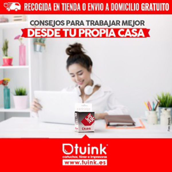 La franquicia Tuink  ...tu tinta nos facilita "Consejos para trabajar desde casa"