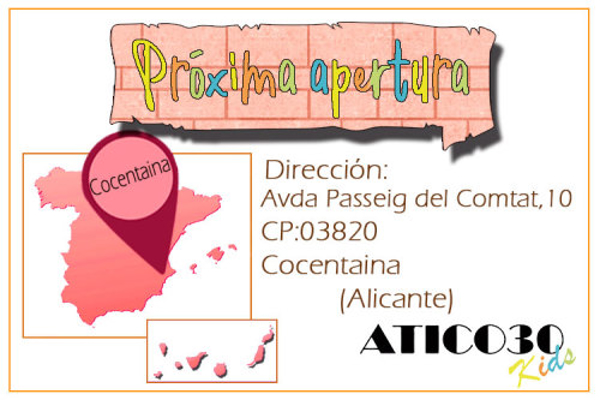 ¡Esta franquicia no para! Nueva firma de Atico30 Kids en Cocentaina (Alicante)