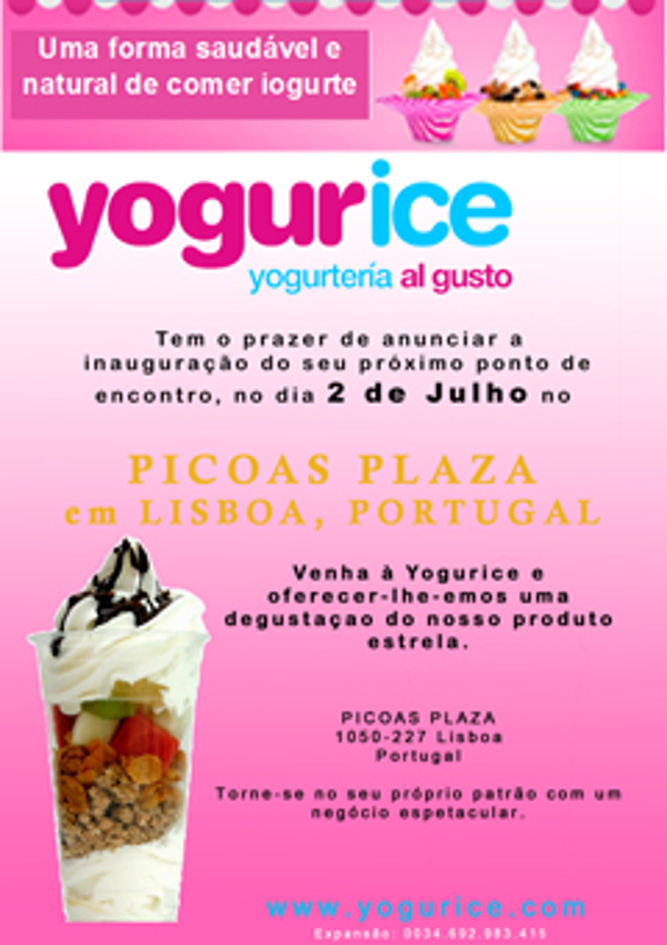 Yogurice continúa su expansión internacional con una nueva franquicia en Lisboa