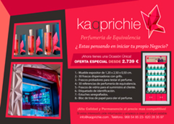 La franquicia Kaqprichie lanza una nueva oferta de mueble expositor