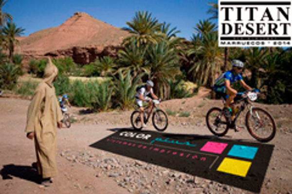Las franquicias Color Plus apoyan a Jesús Manuel Reyes en la Titan Desert 2014