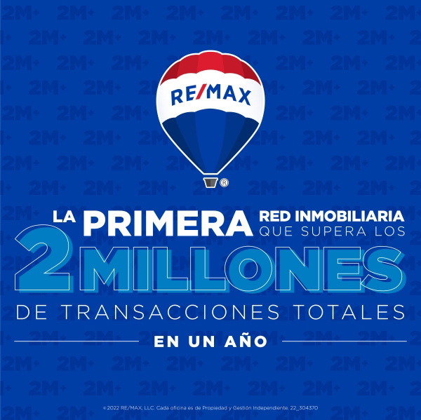 La franquicia Remax se convierte en la primera red inmobiliaria que supera los 2 millones de transacciones en un año