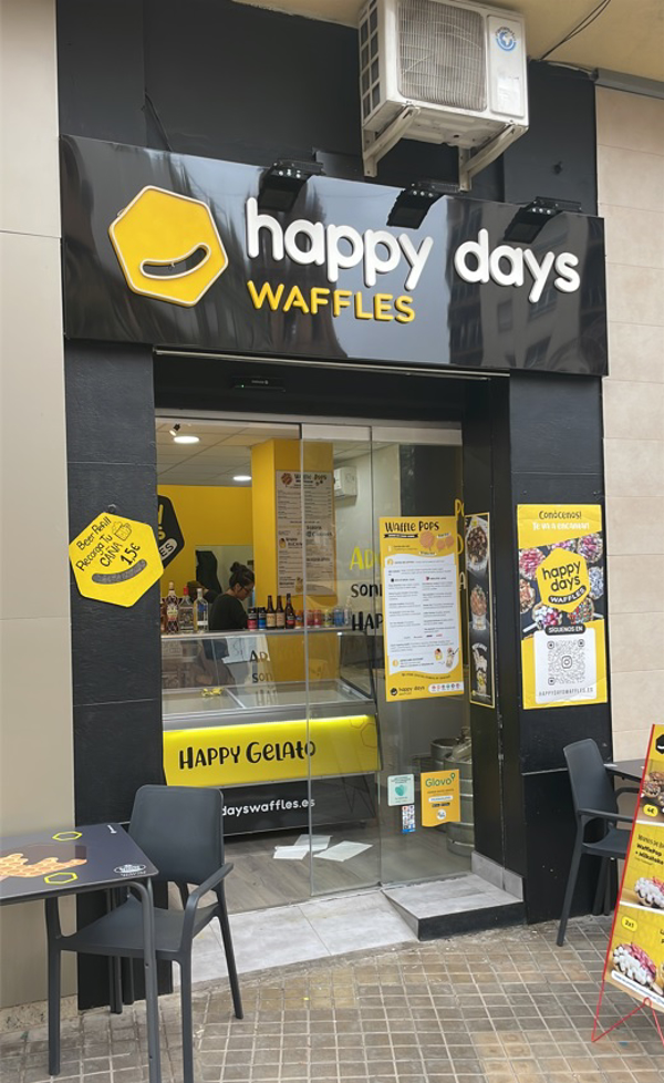 Valencia ya cuenta con otra nueva apertura de franquicia Happy Days Waffes.