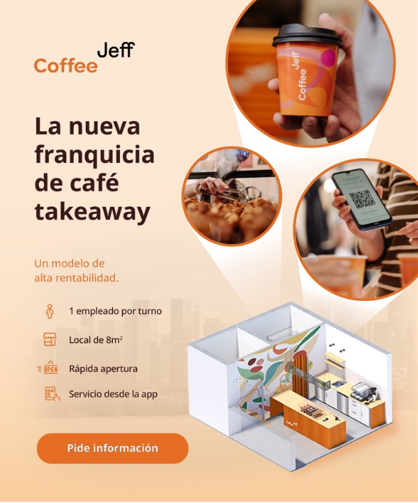 Coffee Jeff la franquicia de café para llevar que se adapta a la rutina diaria de sus clientes.