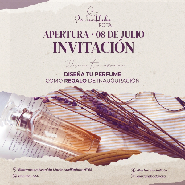 Nueva tienda franquicia Perfumhada rota (Cádiz): Te invitamos