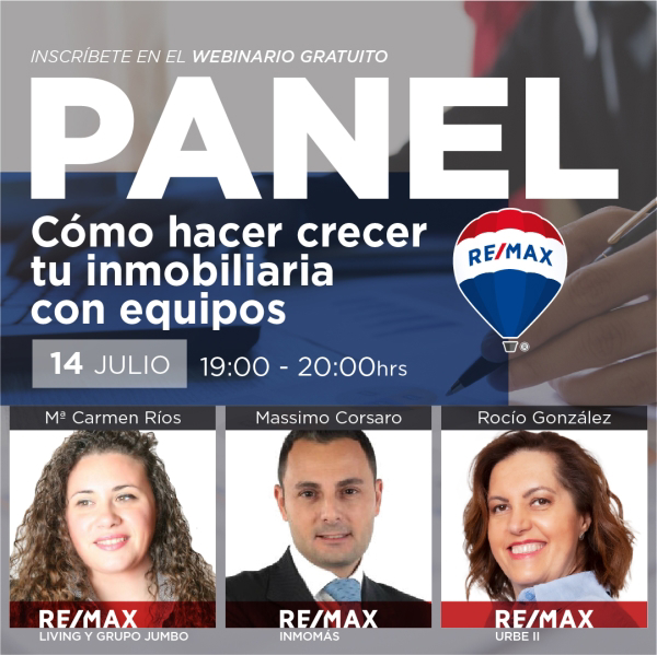 Remax España organiza el panel formativo para brokers y gerentes inmobiliarios “cómo hacer crecer tu inmobiliaria con equipos”