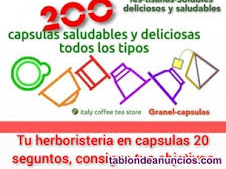 Cafe, te, tisanas, chocolate, refrescos saludables y Italia Gourmet