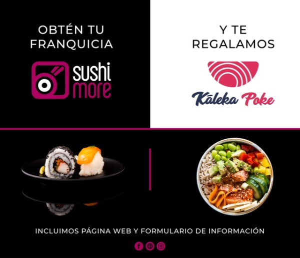 Dos franquicias al precio de una: Sushimore+Kaleka Poke