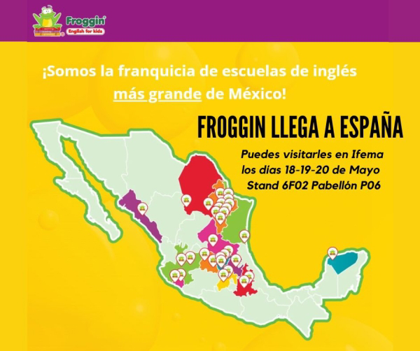 Froggin llega a España desde México, la escuela de inglés más grande del país.