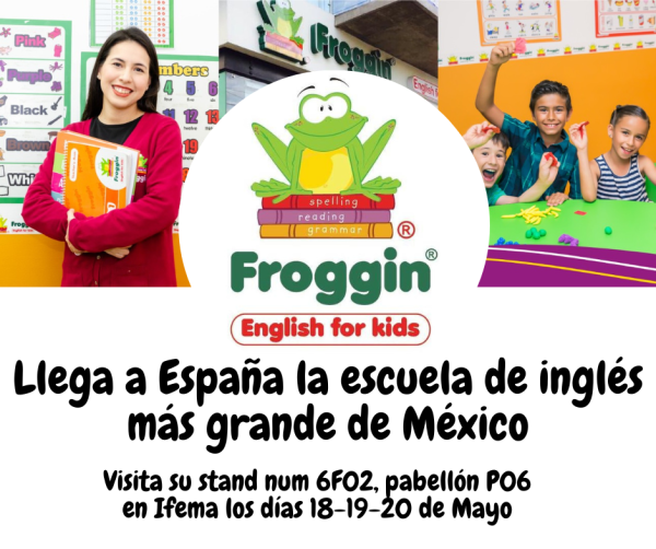 Froggin llega a España desde México, la escuela de inglés más grande del país.