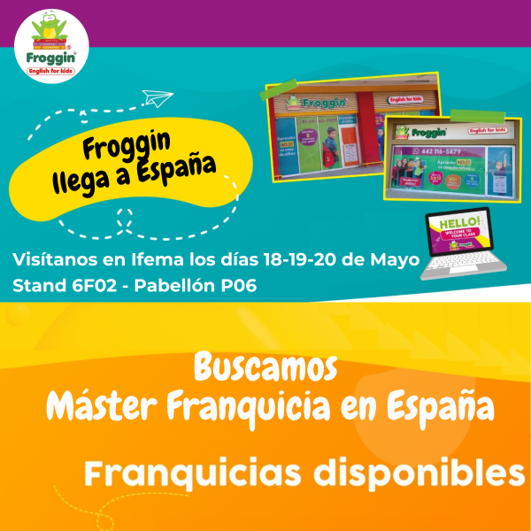 Froggin la franquicia de escuelas de inglés más grande de México llega a España.