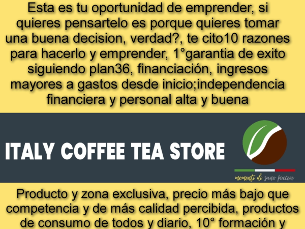 Única franquicia con garantía de éxito contractual, sin canon ni royalty y financiacion