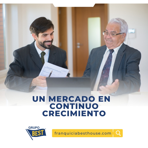 Best House franquicia inmobiliaria;  Un mercado de crecimiento continuo.