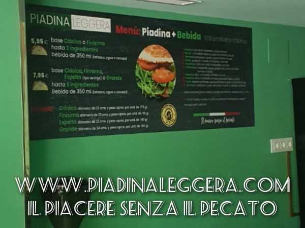 Franquicia Piadina Leggera, Il Piacere senza il pecato!!