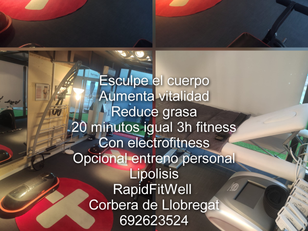 Negocio ideal para ponerlo en casa o negocio como Electrofitness, 20 minutos igual 3 horas fitness