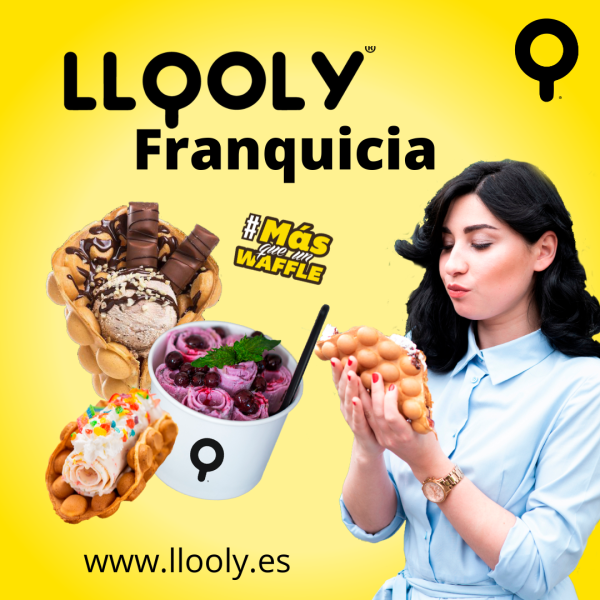 Franquicia LLooly; el gofre clásico con waffle de burbujas y los rollitos de helados a la plancha están marcando tendencia.