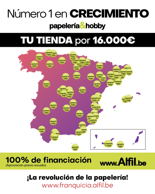 ¡En la franquicia Alfil.be papelería&hobby celebramos un año de éxito y expansión en España!