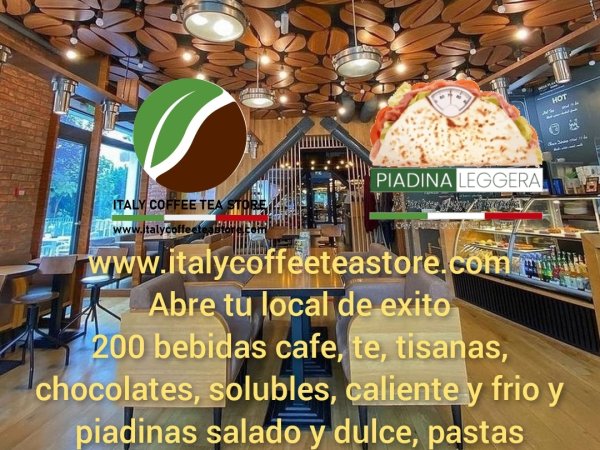 Negocio degustacion, tienda, distribucion de cafe, te, etc., de Italia, 150 bebidas en exclusiva de zona y metodologia que garantiza 20.000 € mes beneficio.