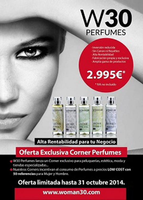 W30 Perfumes lanza sus corner a precios Low Cost