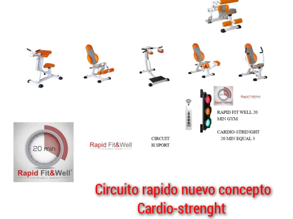 Nuevo concepto de franquicia con Corpo 10, 10 puestos con semaforo Cardio-Strenght.