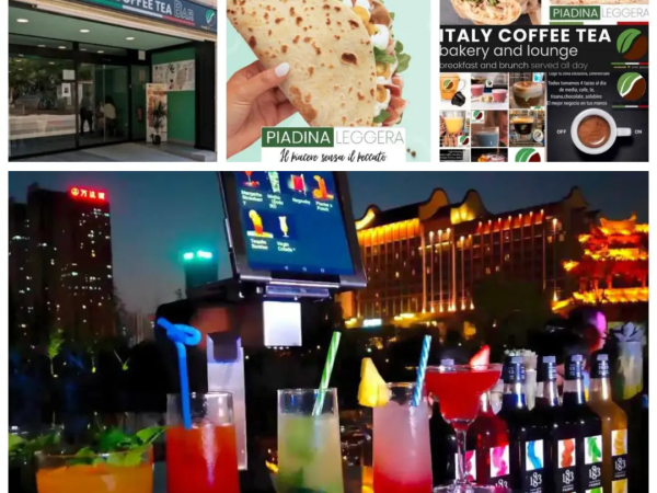 Piadina Leggera, Cocktails & Dreams, ItalyCoffeeTeaBar todo en un local, dos modelos de negocio, take away y o Bar