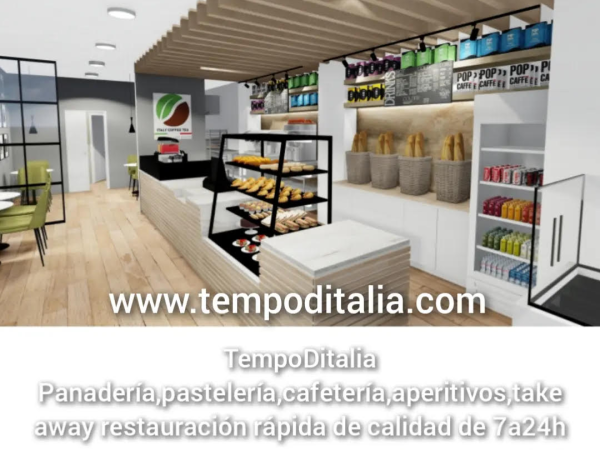 TempoDitalia, restauracion rapida y cafeteria de Italia con o sin tienda y distribucion exclusiva zonal