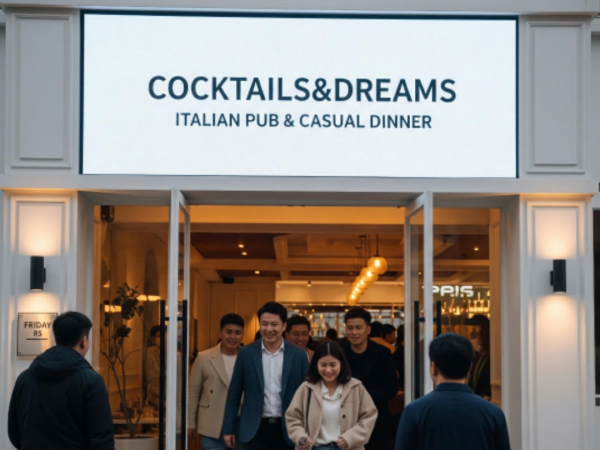 Franquicia Cocktails and dreams, mas de 1000 locales similares en Italia.