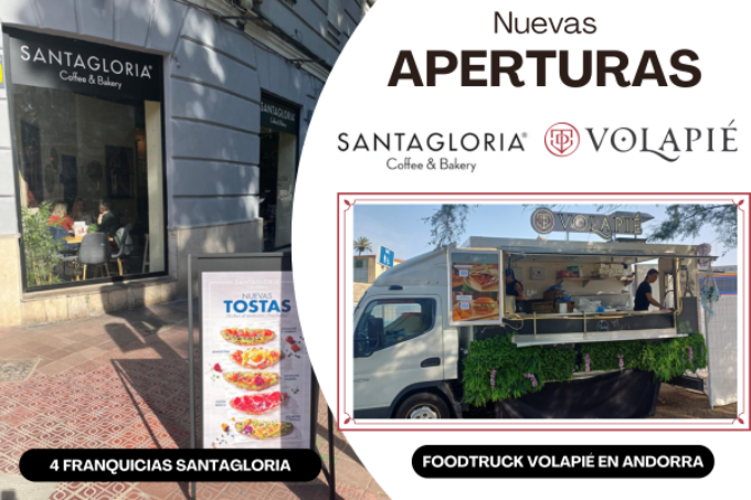 FoodBox impulsa su expansión con nuevas  aperturas de de franquicias Santagloria, Volapié y Vezzo