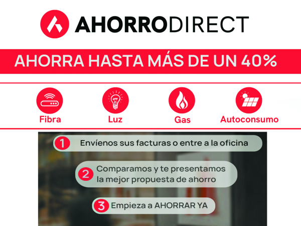 Empresas ya ahorran mas de un 40% en sus facturas de luz, gas y telecomunicaciones con la franquicia AhorroDirect