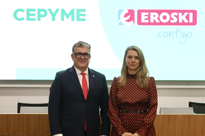 La franquicia Eroski y Cepyme firman un acuerdo de colaboración para impulsar la competitividad y el crecimiento de las Pymes españolas