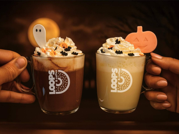 Franquicia Loops&Coffee; Sabores clásicos, diseños terroríficos y una deliciosa novedad con calabaza y chocolate